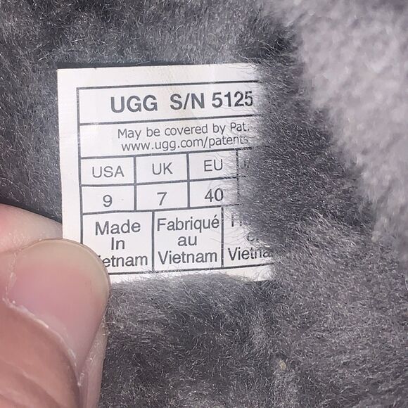 UGG COQUETTE Gray Suede Shearling Moccasin Slippers Women’s Size 9 Comfortable - Picture 11 of 16